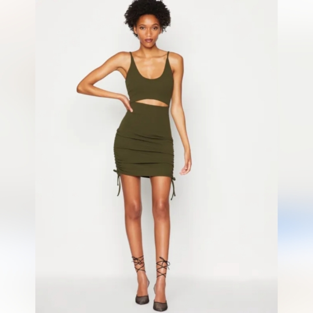 NWT Bcbgeneration Cutout Drawstring Mini Dress